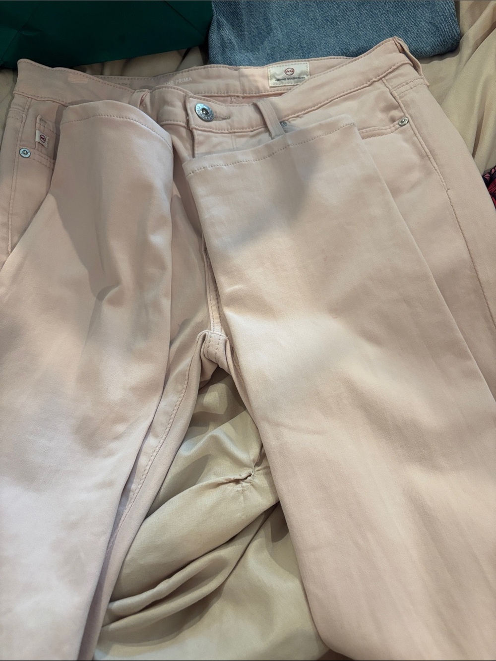 Ag Adriano Goldschmied Skinny Jeans in Light Pink